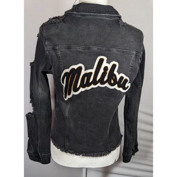 Raiine Black Distressed Denim Malibu Jacket - Picture 8 of 9
